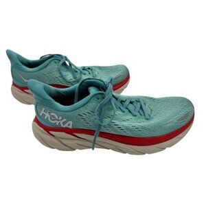 Hoka One One Womens Clifton 8 Running Shoes 1119394 Aquarelle Eggshell Blue 8B 8